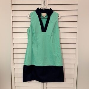 Sail to Sable Mint and Navy Mini Dress